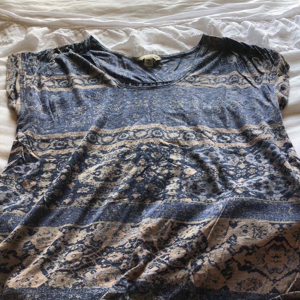 Patterned lucky brand T-shirt